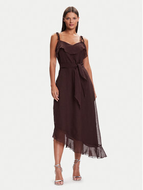 Vero Moda Vero Moda Koktel haljina Sabrina 10344471 Smeđa Regular Fit