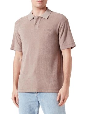 BOSS Boss Polo 50511083-246 Brązowy Regular Fit