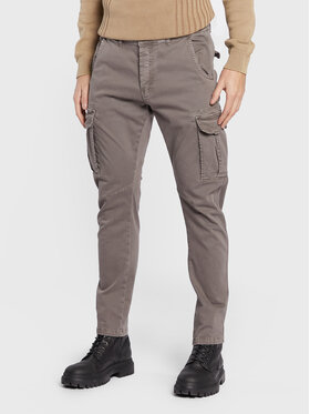 Bomboogie Bomboogie Spodnie materiałowe PM GUM T GBTW Szary Slim Fit