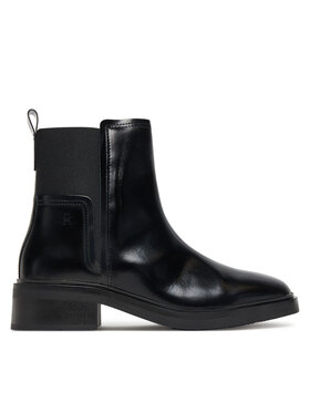 Tommy Hilfiger Tommy Hilfiger Μποτάκια με λάστιχο Minimal Abrasivato FW0FW08764 Μαύρο