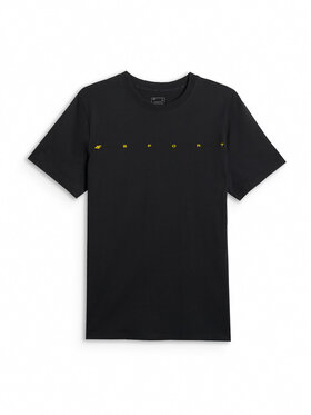 4F 4F T-Shirt CITY Czarny Regular Fit