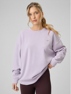 4F 4F Bluza EVERYWEAR Fioletowy jasny Regular Fit