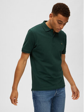 Selected Homme Polo 16087839 Zelena Regular Fit