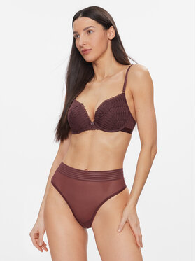 Triumph Tangice Tempting Sheer Highwaist String 10215943 Smeđa