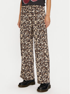 Gina Tricot Gina Tricot Kalhoty z materiálu 22759 Hnědá Regular Fit