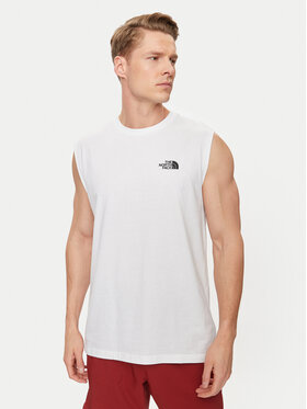 The North Face The North Face Tank top Simple Dome NF0A87R3 Biały Regular Fit