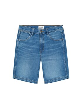 Wrangler Wrangler Szorty jeansowe FRONTIER SHORT Niebieski Regular Fit