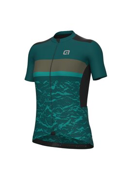 Alé Cycling Alé Cycling Koszulka rowerowa Road Gravel Earth Zielony Fitted Fit