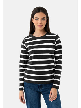 Volcano Volcano Longsleeve L-MARLA Czarny Regular Fit