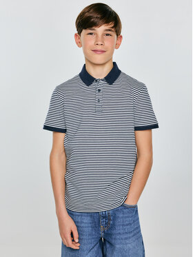 BIG STAR BIG STAR Polo FIKER Granatowy Basic Fit