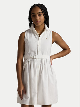 Polo Ralph Lauren Polo Ralph Lauren Marškinių tipo suknelė 313934188001 Balta Regular Fit