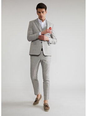 Pako Lorente Pako Lorente Spodnie garniturowe P22SF-6G-023 Szary Slim Fit