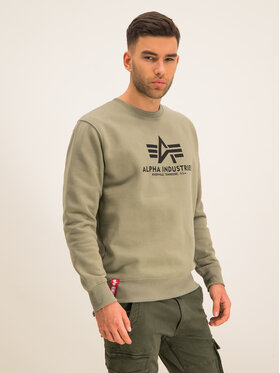 Alpha Industries Alpha Industries Pulóver Basic 178302 Zöld Regular Fit