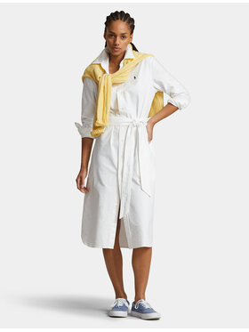 Polo Ralph Lauren Polo Ralph Lauren Rochie tip cămașă N Cory Dr 211928804001 Alb Straight Fit