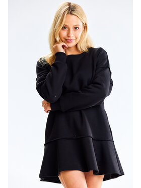 Infinite You Infinite You Vestito di maglia M330 Nero Basic Fit