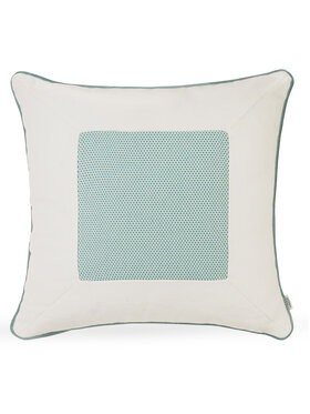 Doram design Doram design Poduszka dekoracyjna Screen Turkus/Vanilla 50x50 cm Écru