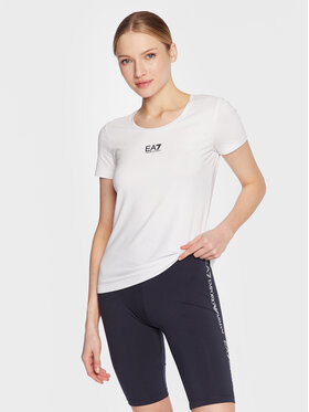 EA7 Emporio Armani EA7 Emporio Armani T-Shirt 3RTT05 TJDZZ 1100 Biały Regular Fit
