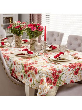 Roseberry Home Roseberry Home Obrus Poppy Czerwony
