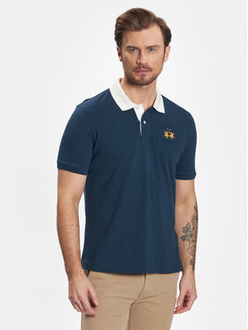 La Martina La Martina Poloshirt VMP600 PK097 Dunkelblau Regular Fit