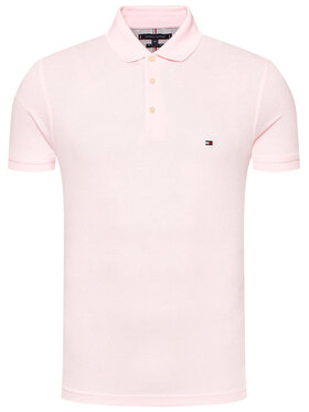 Tommy Hilfiger Polo Majica 1985 MW0MW17771 Roza Slim Fit