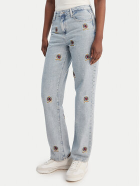 Tommy Jeans Tommy Jeans Blugi Kira DW0DW22680 Albastru Straight Fit