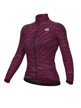 Alé Cycling Alé Cycling Bluza PR-E Byte Bordowy Regular Fit