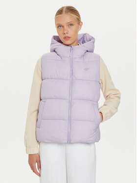 4F 4F Αμάνικο Μπουφάν 4FWAW24TVJAF141 Μωβ Regular Fit