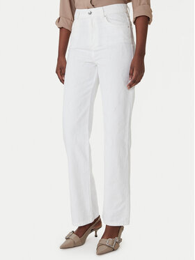 Marella Marella Jeansy 2613181024 Bílá Wide Leg