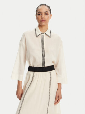 Devotion TWINS Devotion TWINS Camicia Gaia 025.001G Écru Regular Fit