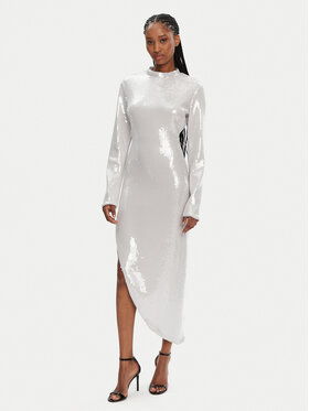 ROTATE ROTATE Rochie cocktail 113568 Argintiu Regular Fit