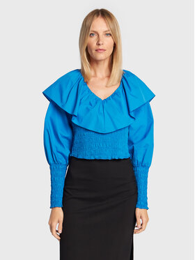 Gestuz Gestuz Bluzka Avaligz 10906508 Niebieski Slim Fit
