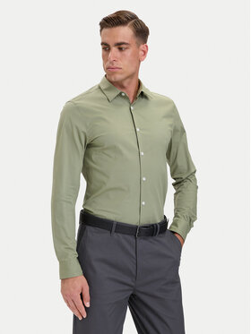 Calvin Klein Calvin Klein Koszula LV04LB145G Zielony Slim Fit