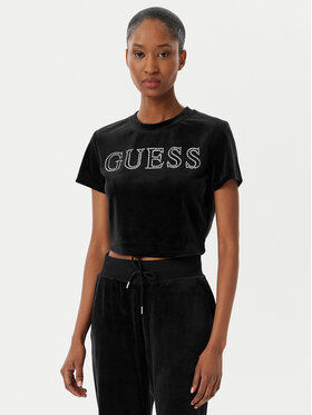 Guess Guess Tricou V3BI01 K0232 Negru Regular Fit