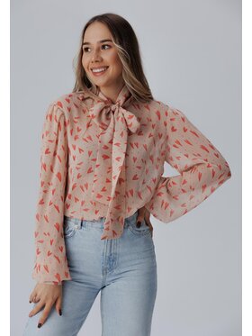 LAURELLA LAURELLA Bluzka 2TU007 Pomarańczowy Regular Fit