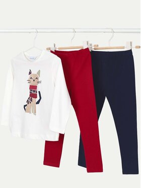 Mayoral Mayoral Комплект 2 чифта клинове и блузка 4711 Цветен Regular Fit