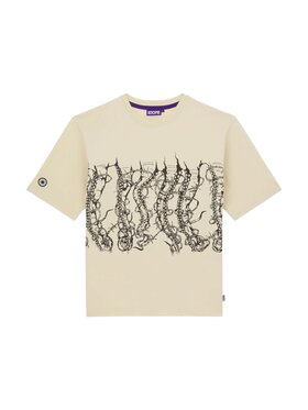 OCTOPUS OCTOPUS T-Shirt 24wots62 Beżowy Regular Fit