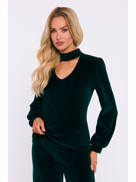 Made of Emotion Made of Emotion Bluzka M831 Zielony Girl Fit
