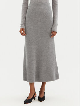 Max Mara Leisure Max Mara Leisure Midi sukně Agile 2426306028 Šedá Regular Fit