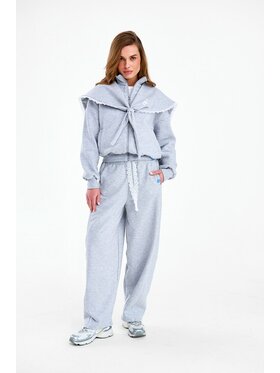 NAOKO NAOKO Spodnie dresowe Romantic Storm Szary Regular Fit