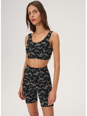 LEBRAND LEBRAND Szorty sportowe Leo Czarny Regular Fit