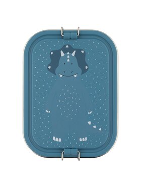 Trixie Baby Trixie Baby Lunchbox Duży stalowy lunch box - Triceratops Niebieski