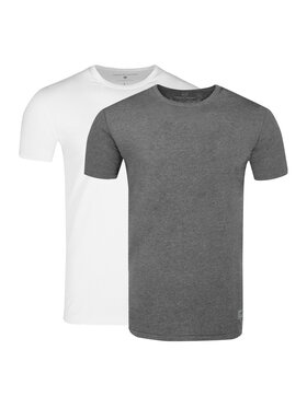 Volcano Volcano Komplet 2 t-shirtów T-CLONE Biały Regular Fit