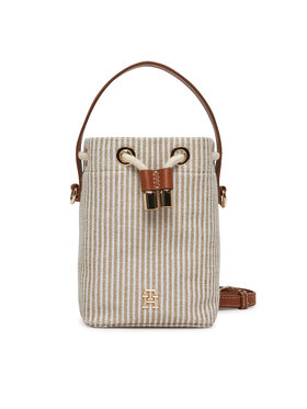 Tommy Hilfiger Tommy Hilfiger Rankinė Th Premium Beach Le Bucket AW0AW17215 Smėlio