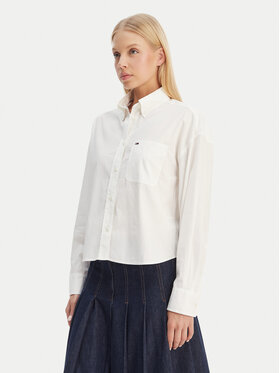 Tommy Jeans Tommy Jeans Camicia DW0DW22766 Écru Regular Fit
