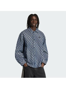 adidas adidas Koszula jeansowa 162238 Niebieski jasny Loose Fit