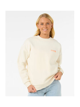 Rip Curl Rip Curl Bluza Ocean Tech Heritage Crew Écru Relaxed Fit