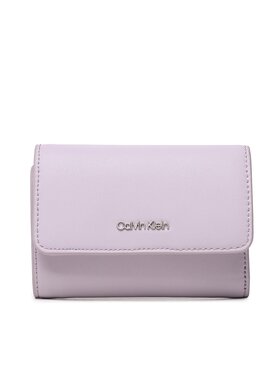 Calvin Klein Calvin Klein Mały Portfel Damski Ck Must Trifold Sm K60K607251 Fioletowy