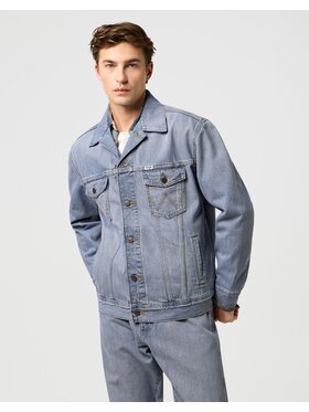 Wrangler Wrangler Kurtka jeansowa ANTI FIT JACKET Niebieski Relaxed Fit