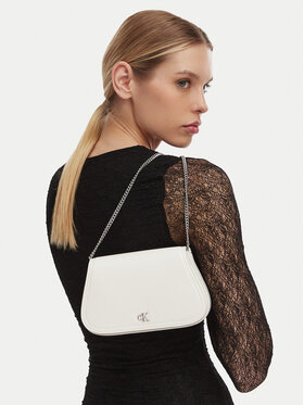 Calvin Klein Calvin Klein Handtasche Ck Curved Wallet On Chain LV04F1153G Weiß