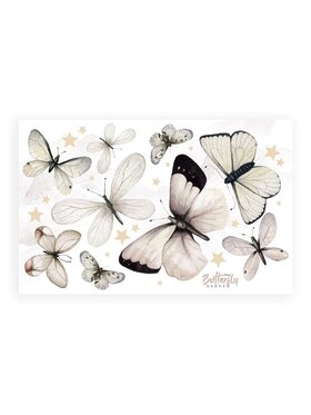 Dekornik Dekornik Komplet naklejek naściennych Butterfly Dance Set Szary